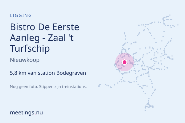 Bistro De Eerste Aanleg - Zaal 't Turfschip
