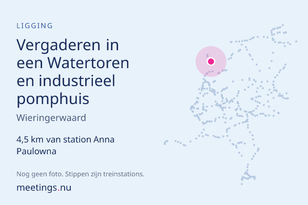 Vergaderen in een Watertoren en industrieel pomphuis